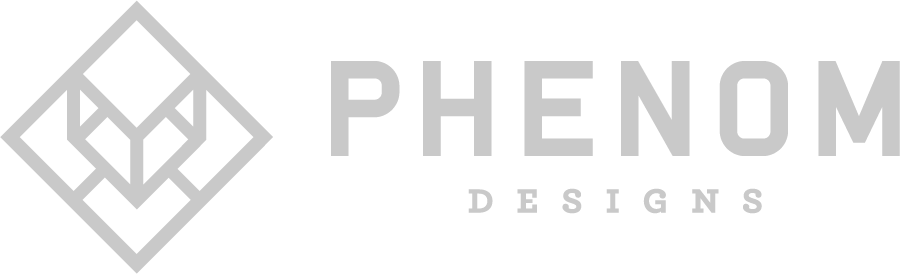 Phenom Desiigns logo Off White